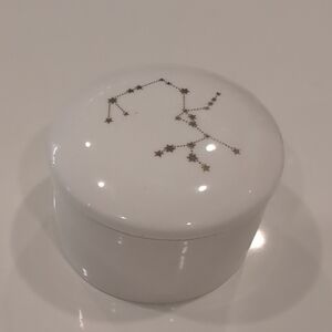 White Ceramic Star Constellation Trinket Box